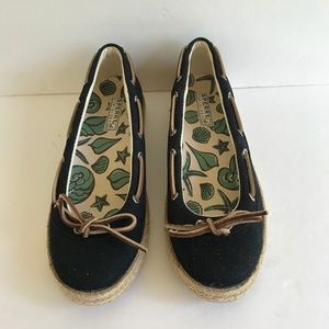 Sperry Top Sider Black Largo Ballet Flats